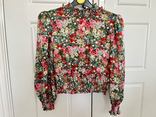Zara cropped blouse elastic - zara,