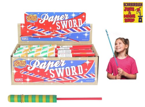 Paper sabre sword flick - paper, it
