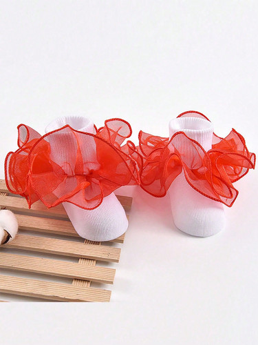 Girls frilly satin knee - frilly,