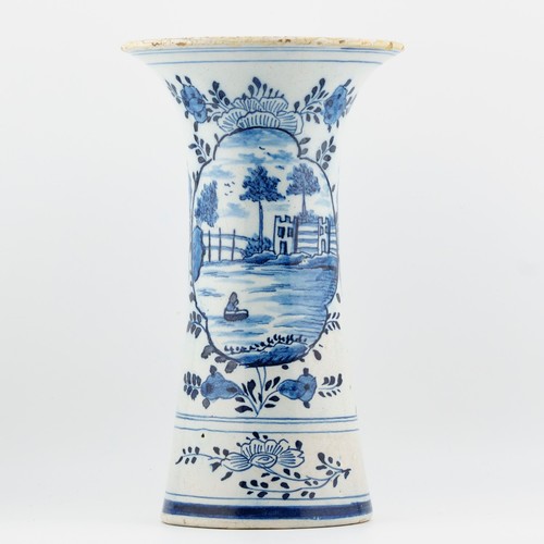 Dutch delftware vase porcelain - vase,