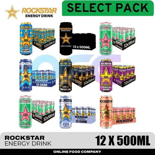 Rockstar energy drink - rockstar, 12