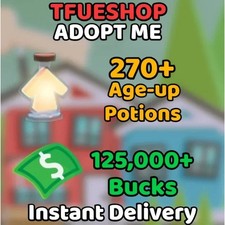 Adopt from Me! 270 AGE UP POTIONS + 125K BUCKS