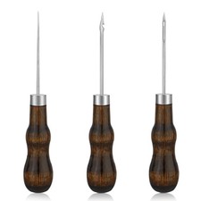 3 Pcs Sewing Awl, Leather