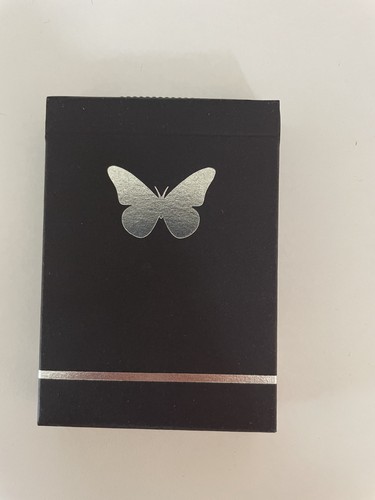 Black butterfly gilded playing - butterfly,