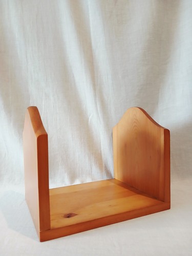 Vintage pine small book - small, trough
