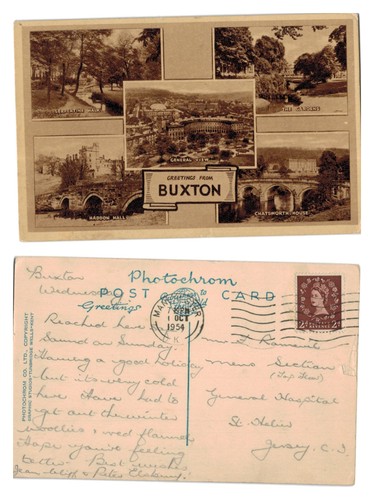 Vintage postcard multi - postcard,