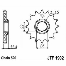 JT 1902 Z17 SPROCKET FOR KTM