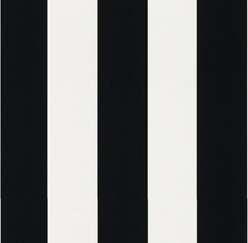 New Rasch - Bold Stripe - Black & White - Modern Luxury Wallpaper 286694