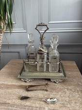 Antique 6x Piece Cruet Set 1