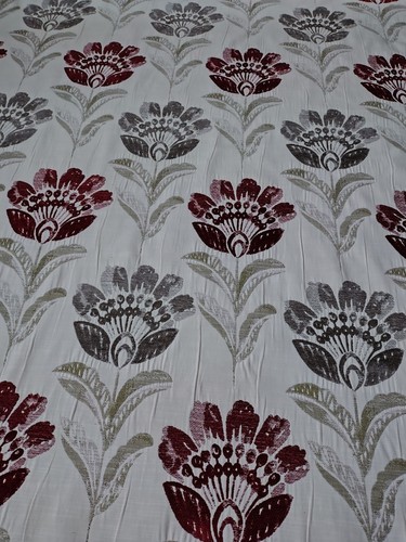 Fabric bordeaux rosso - fabric, length