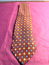 GUCCI RED WITH GOLD AND BLUE SUITS FROM PLAYING CARDS PRINT 100% SILK TIE