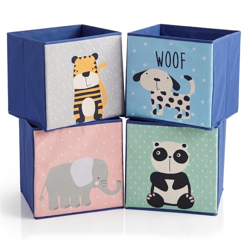 Kids storage cubes with animal - storage,