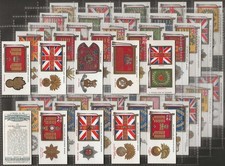 PLAYERS-FULL SET- REGIMENTAL STANDARDS & CAP BADGES 1930 (50 CARDS) EXCELLENT