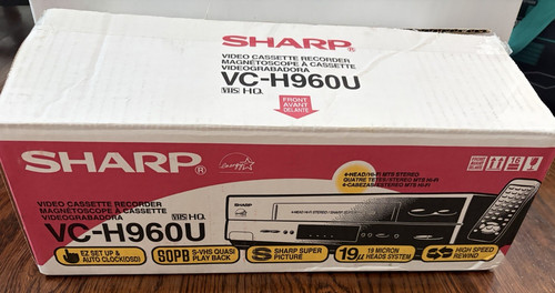 Sharp vcr model - model#vc-h960u, vhs