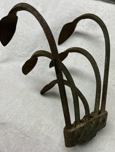 Vtg antique tine hand pull - tine,