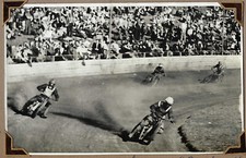 Antique vintage speedway race motorcycle J.A.P photograph original 30s 40s #43