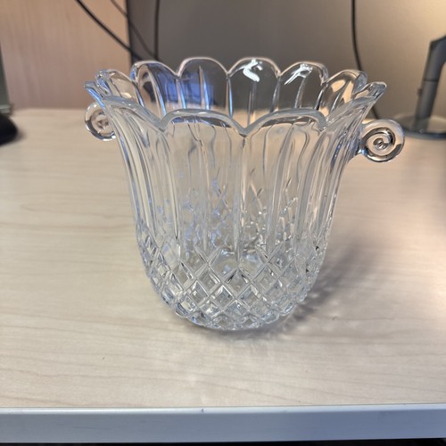 Diamond cut crystal glass ice - cut,