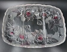 3 Section Glass Serving Dish