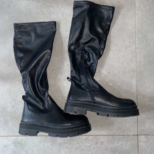 Women knee high faux leather - knee,