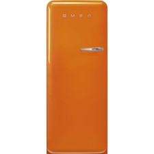 FAULTY Smeg FAB28LOR5 50s Style Left Hand Hinge Freestanding Fridge in Orange