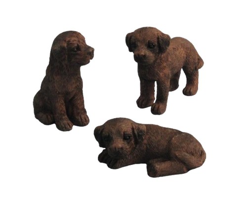 Dolls house chocolate labrador - dolls,