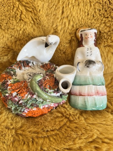 Antique staffordshire mossware - antique,