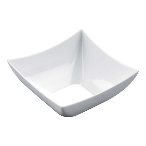Mini square white finger food - mini,