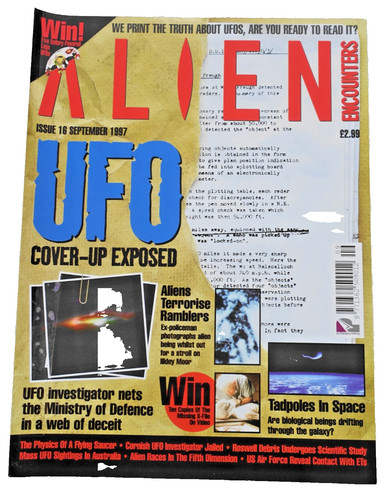 Alien encounters magazine - alien,