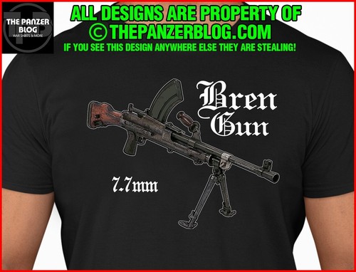 Bren gun shirt wwii british - gun,