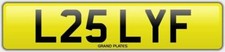 LESLEY F LESLEYS NUMBER PLATE L25 LYF ALL FEES INCLUDED CAR REG LESLIE LES LESLY