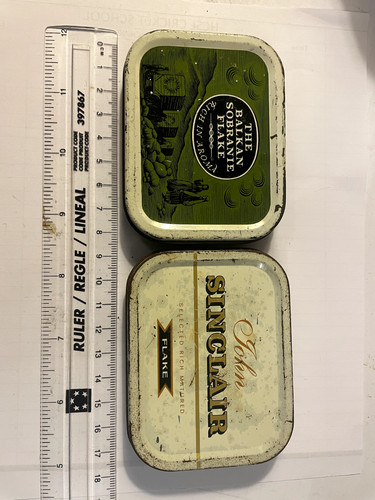Vintage tobacco tins - vintage,