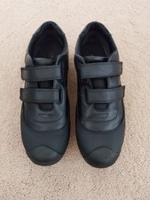 M&S Collection Kids Black Leather School Shoes Size 8 Large Std Width – Good