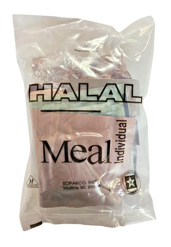 Military halal mre ration - us,