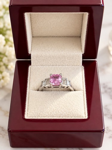 Platinum art deco style - platinum, ring