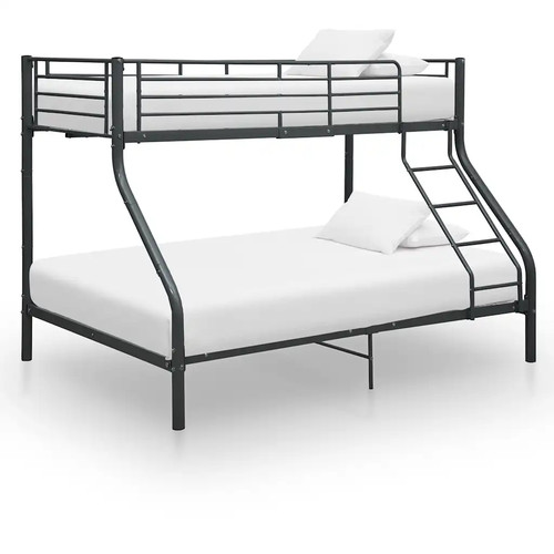 Walplus black metal bunk - metal, bed