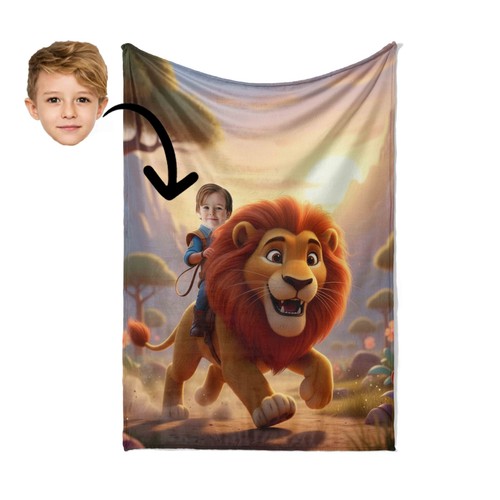 Kids lion fun - fun, blanket