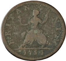1754 George II Half Penny
