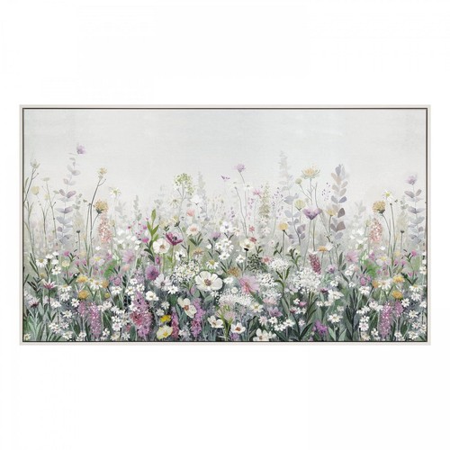 Floral cascade wall framed art - framed,