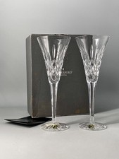 Waterford Crystal Lismore Pair Of Champagne Toasting Flutes - Made In Ireland