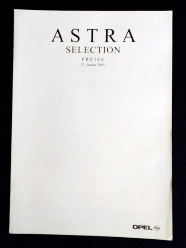 Opel astra selection price - astra,