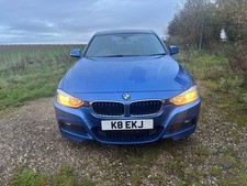 BMW 330d m sport 2013 Saloon 2wd Remapped, Black leather. Private plate