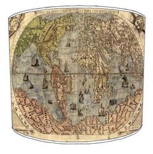 Vintage World Atlas Maps Lampshades Ceiling Lights Table Lamp shades & Pendants.