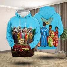 The Beatles Sgt. Pepper Pullover Hoodie, Music Lovers Hoodie Size S-5XL, For Men