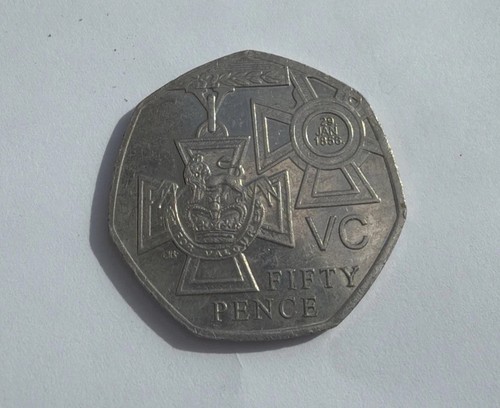 Rare victoria cross 50p - rare,