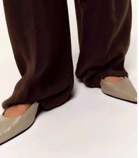 ZARA Leather Slingback Shoes