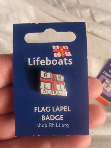 Rnli lifeboat badge dunbar - badge,