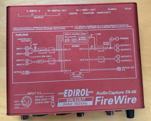Edirol firewire audio - edirol,