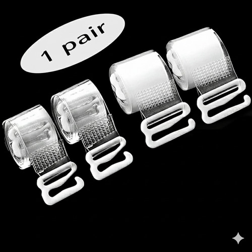 Invisible clear bra straps - clear,