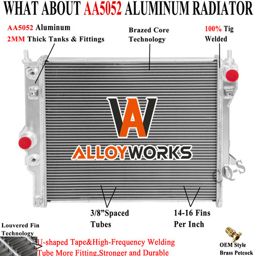 Row aluminum radiator for - aluminum,