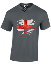 ENGLAND FLAG SLASHED CHEST